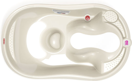 OK Baby Babybadewanne Onda Evolution mit Thermometer Beige