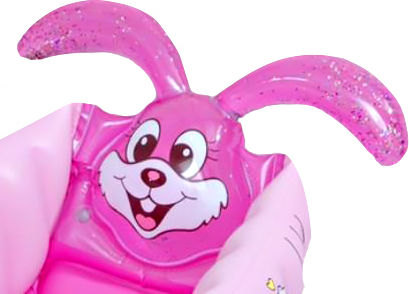 Aufblasbares Baby Badewanne Häschen Fuchsie