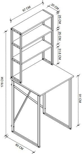 Bobby Megapap Waschmaschinen-Schrank Weiß 67x60x178cm Paket 1 Stück