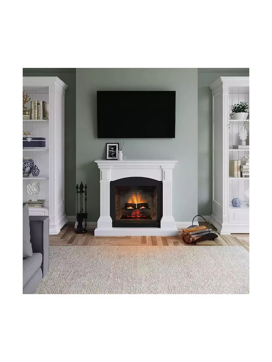 Tagu Magna Powerflame Wall Mounted Electric Fireplace 1400W White