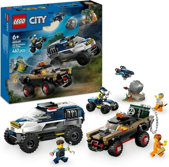 LEGO City Off-road Police Chase за 6+ години 467бр