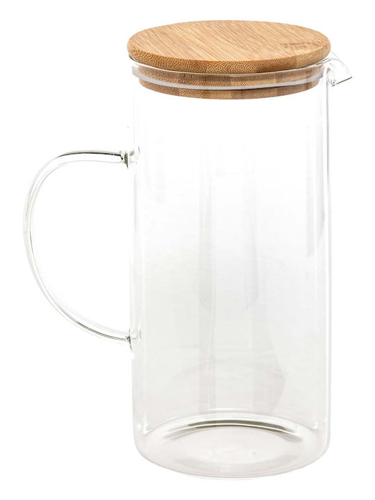Sticlă Carafă de Servire cu Dop și Pahare Transparentă 1000ml 5buc