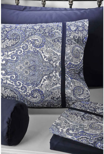 Down Town Home Bombay Сет Калъфки за Възглавници с корица за плик Bombay Blue 52x75см.