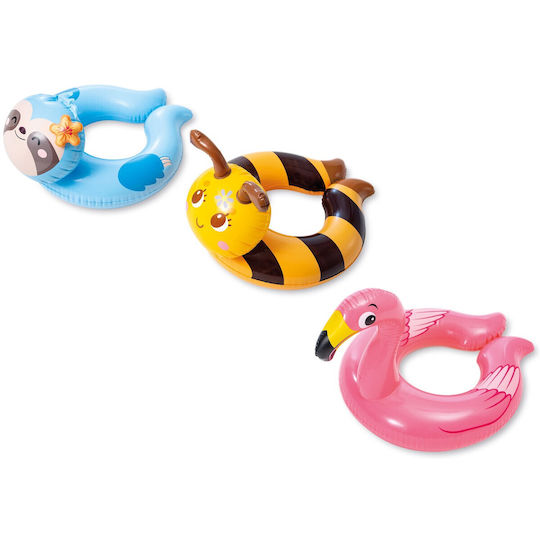 Intex Animal Παιδικό Σωσίβιο Κουλούρα Φλαμίνγκο από 6 Ετών Ροζ
