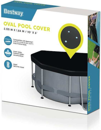 Bestway Oval Pool Cover Flowclear 300x200cm 1pcs