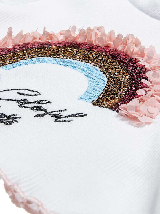Kids' Crop Top Short Sleeve White