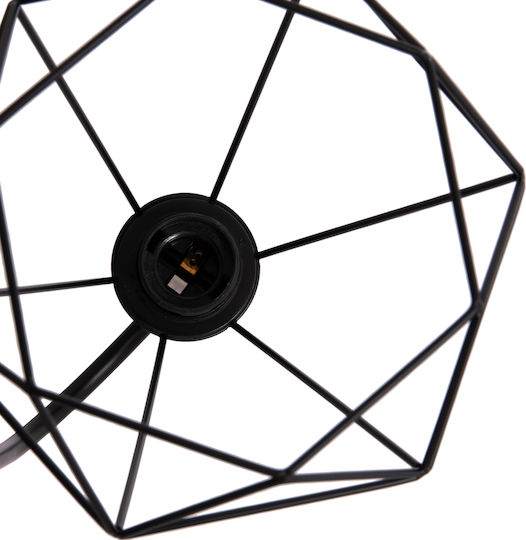 HomeMarkt Milid Leuchte Wand mit Fassung E27 Schwarz 20cm