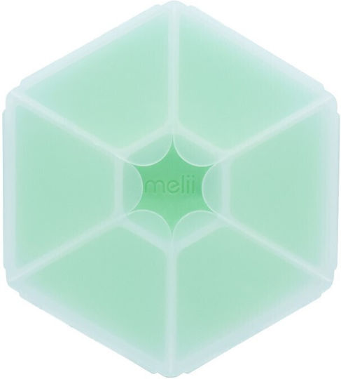 Melii Snackle Box Hexagon Plastic Kids' Food Container Green