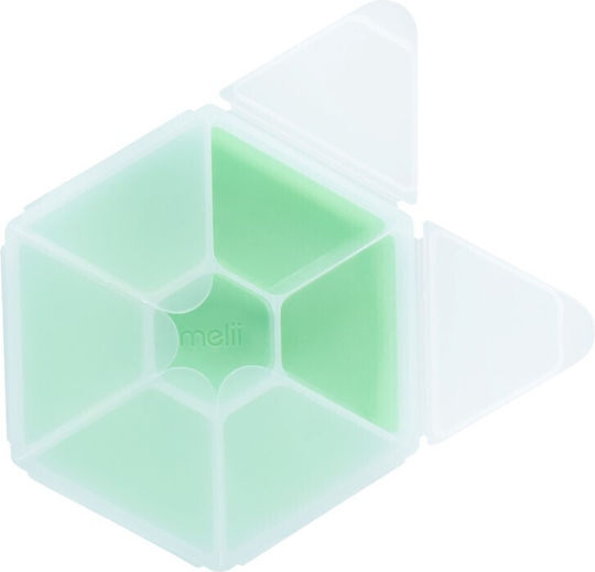 Melii Snackle Box Hexagon Plastic Kids' Food Container Green