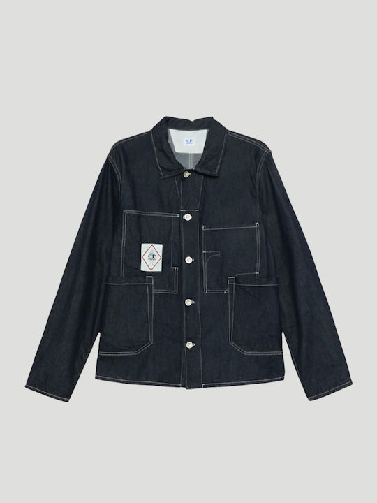Langärmelig Overshirt In Blau