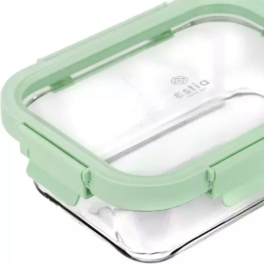 Estia Click&Seal Cutie pentru Mâncare Sticlă Ca Potrivit pentru Cuptor cu Microunde 370ml 1buc