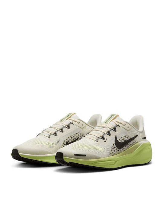 Air Zoom Pegasus 41 Kinder Sportschuhe Laufen mit Schnürsenkeln Weiß