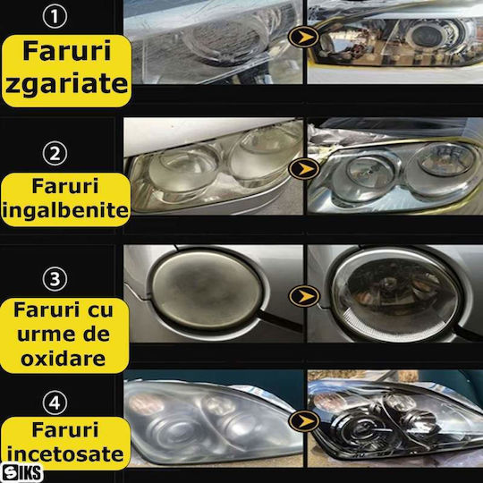 Set De Restaurare și Înlăturare Ațoțelii Pentru Faruri Auto 40gr