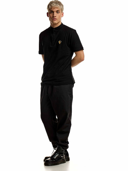 Men's Short Sleeve Blouse Black
