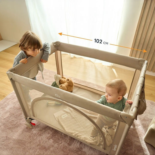Lionelo Laura Playpen 2 Levels with Mattress Black 300x72cm