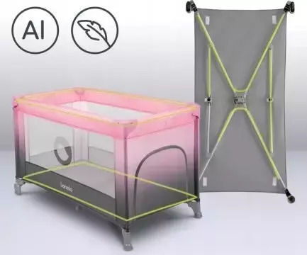 Lionelo Stefi Playpen With Mattress Beige 60x120cm