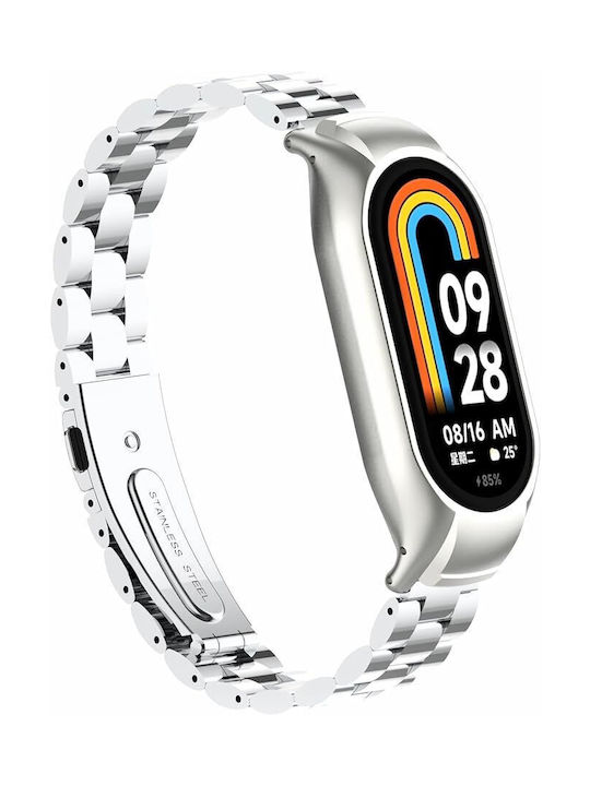 Revomag Curea Argintie Smart Band 8 / Smart Band 9 / Smart Band 10 Revomag Curea Argintie Smart Band 8 / Smart Band 9 / Smart Band 10