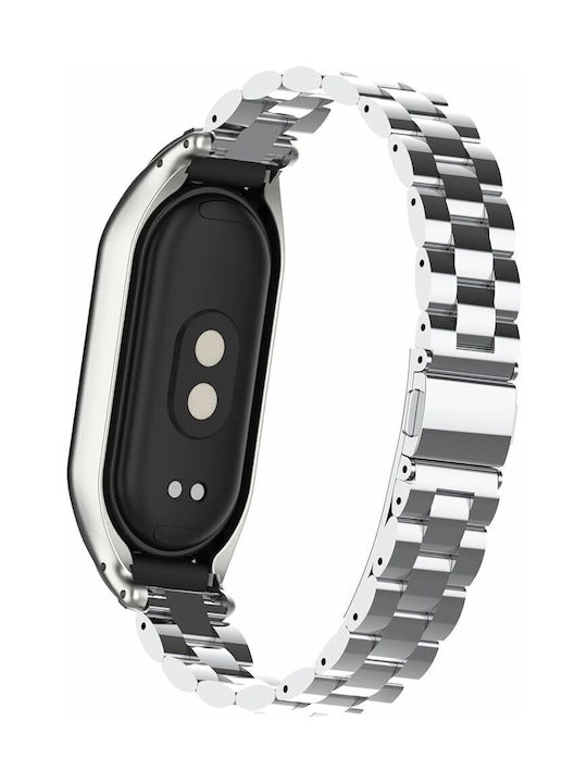 Revomag Curea Argintiu (Smart Band 8 / Smart Band 9 / Smart Band 10)