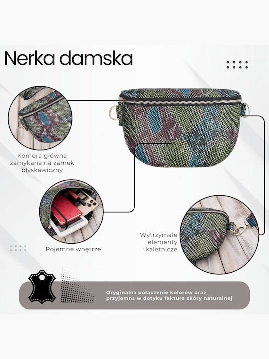 Leder Damentasche Umhängetasche Mehrfarbig