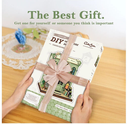 Cutebee Holz-Bauspielzeug Bookstore