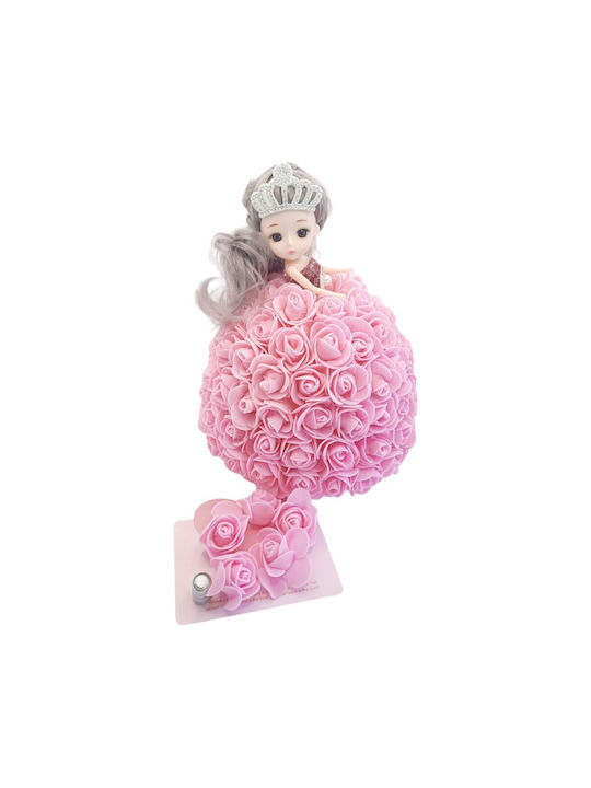 Blumenpuppe Rosa Schaumrosen Geschenk