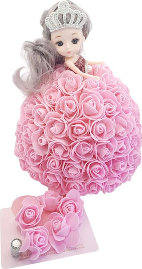 Flower Doll Pink Foam Roses Gift