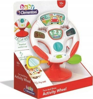Baby Clementoni Τιμόνι Turn & Drive με Μουσική για 10+ Μηνών