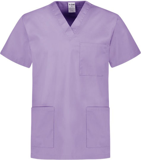 bwell Unisex Purple Pants & Blouse Set