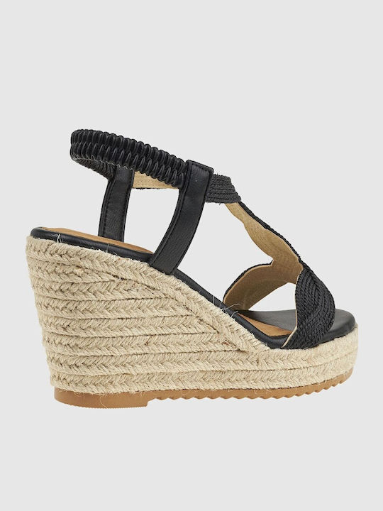 Women's Flat Sandals Flatforms in Black Color
