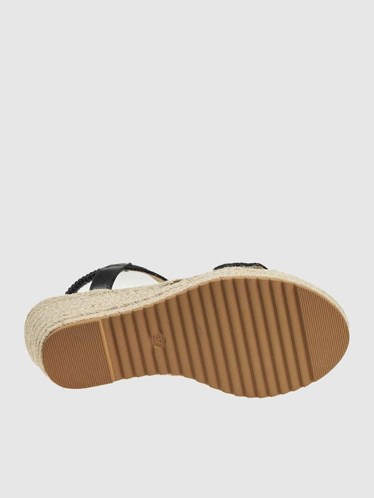 Women's Flat Sandals Flatforms in Black Color