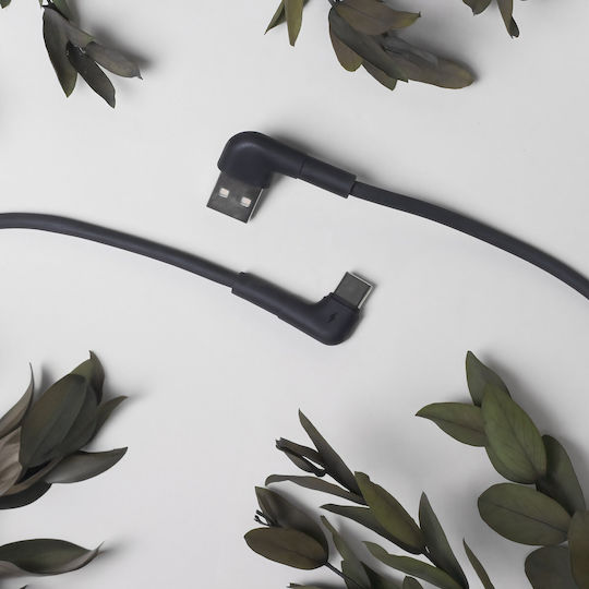 Maxlife USB 2.0 Cable USB-C male - USB-A Μαύρο 2m