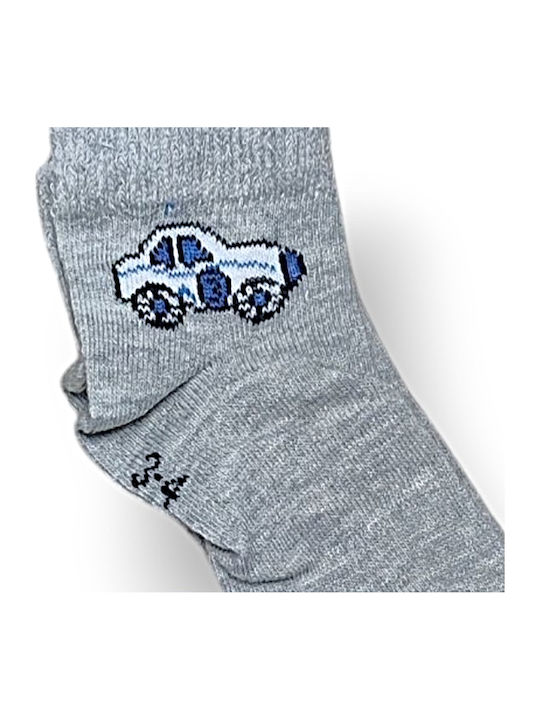 Babydom Șosete pentru Copii Gray, Blue, White 3 Perechi
