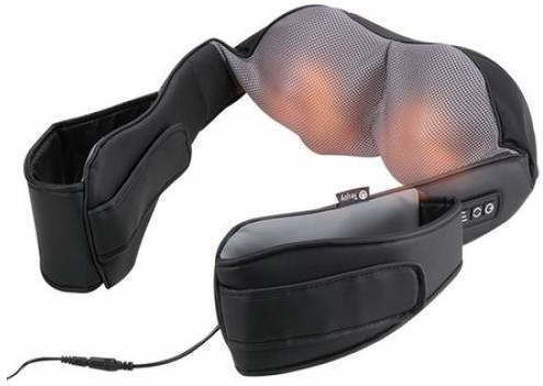 Massage Device Shiatsu for the Neck & the Back with Infrared Heat Black