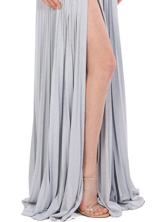 Maxi Dress for Wedding and Christening in Light Blue