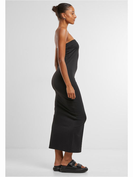 Sommer Midi Damenkleid Schwarz