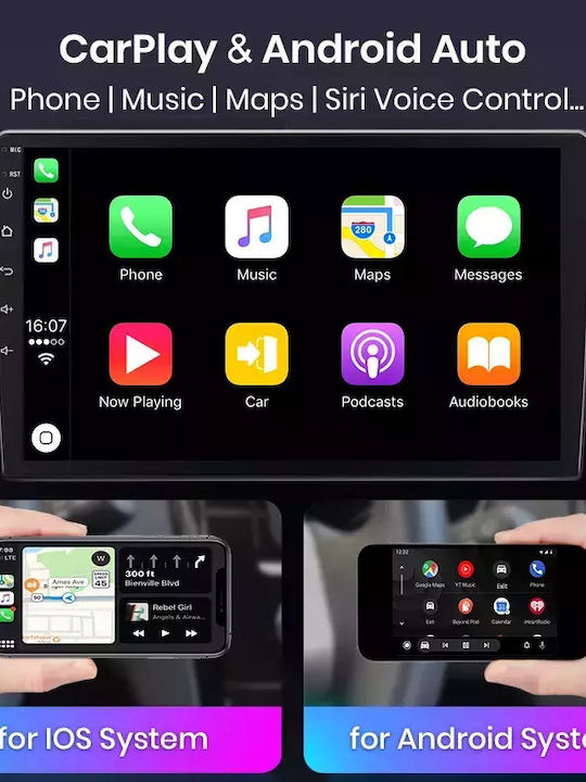 Car Audio System for Audi A3 2003-2012 (Bluetooth/USB/WiFi/GPS/Apple-Carplay/Android-Auto) with Touch Screen 9"