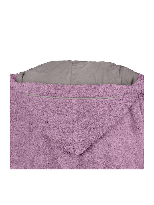 Beauty Home Halat de Baie pentru Copii Lilac cu Glugă Beauty Home Halat de Baie pentru Copii Lilac cu Glugă