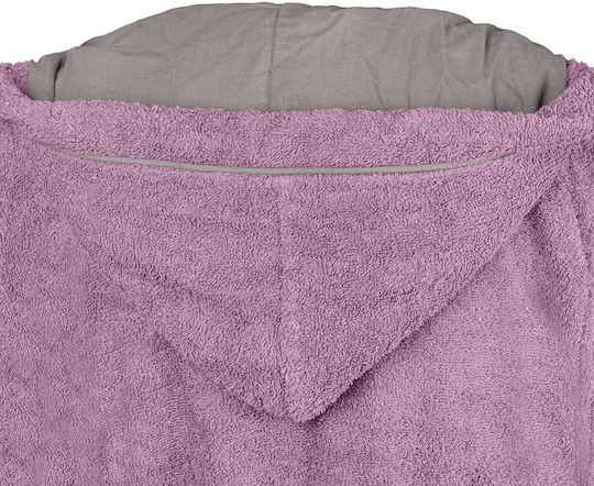 Beauty Home Kids Hooded Bathrobe Lilac