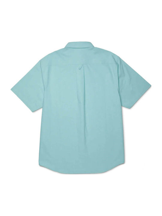 Icarus Kurzärmlig Baumwolle Hemd Diffused Jade