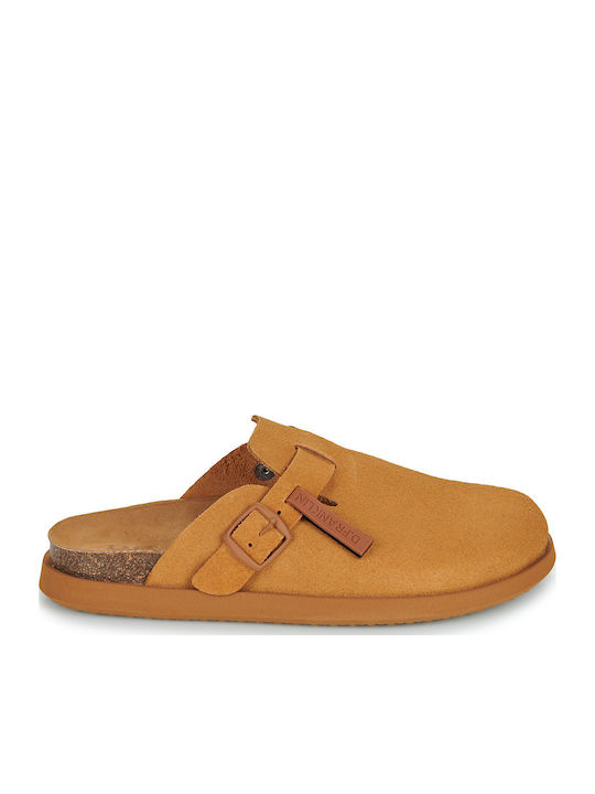 Vibe Mules με Τακούνι σε Καφέ Χρώμα