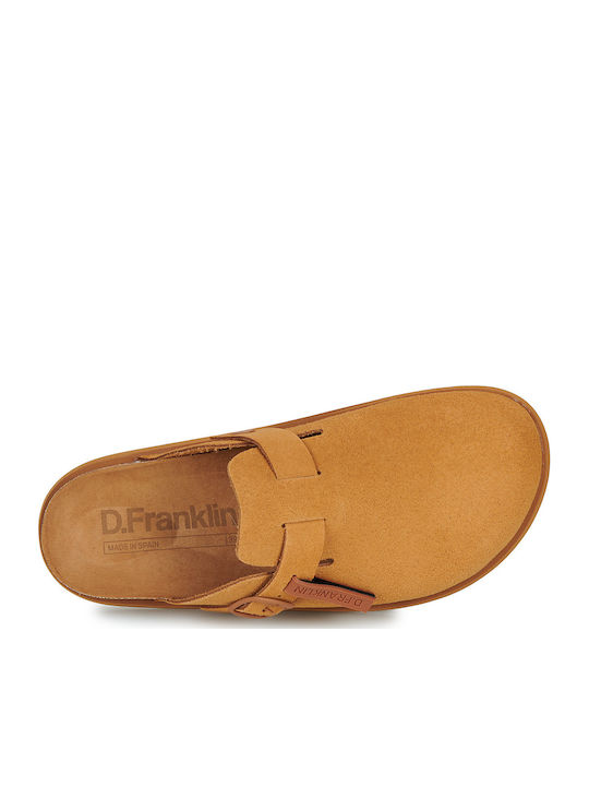 Vibe Mules με Τακούνι σε Καφέ Χρώμα