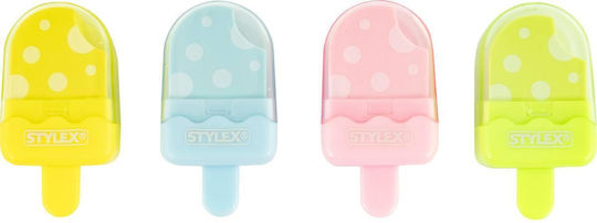 Stylex Eraser Ice Cream Cap 59x30x15mm 4 Colors
