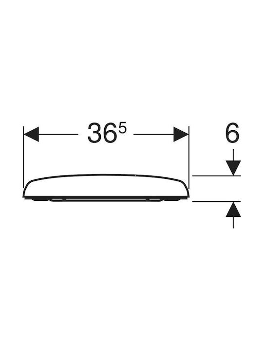 Geberit Plastic Toilet Seat White Smyle