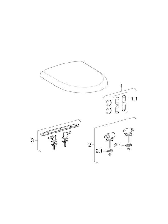 Geberit Plastic Toilet Seat White Smyle