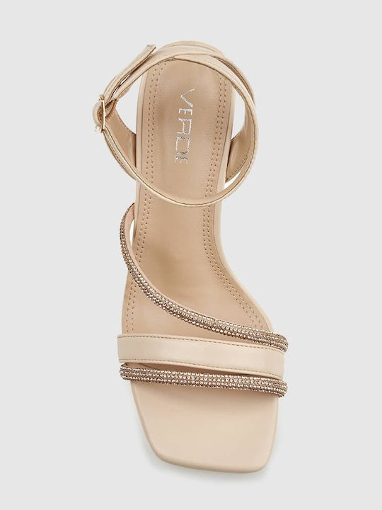 Sandalen Beige