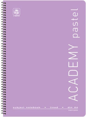 Typotrust Σπιράλ Τετράδιο Ριγέ Α4 4 Θεμάτων Pastel (Διάφορα Χρώματα)