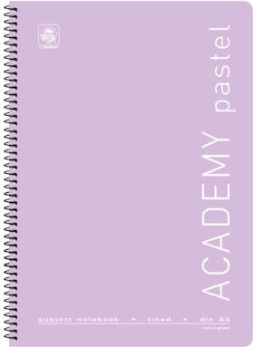 Typotrust Σπιράλ Τετράδιο Ριγέ Α4 4 Θεμάτων Pastel (Διάφορα Χρώματα)