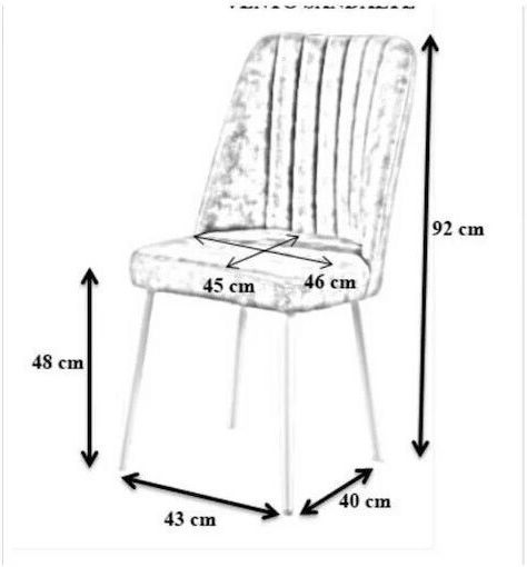 Scaune Sala de mese Catifelate Ecru 1buc 45x46x92buc