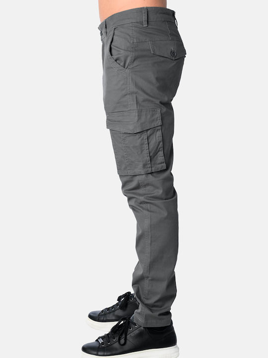 Trousers Cargo Elastic Gray