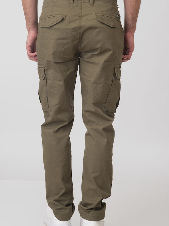 Herrenhosen Cargo Elastisch Khaki